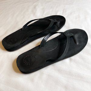 Ugg Black Sandals Sz 8 Womens